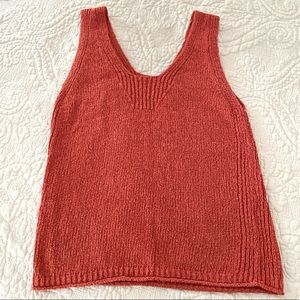 Madewell red knit top, Size XS